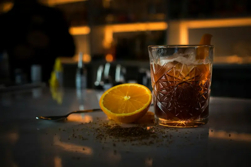 A cocktail served at the Roastline café